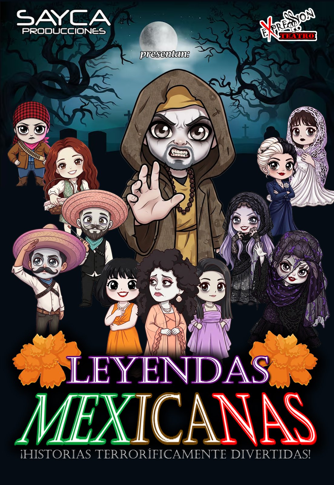 Leyendas Mexicanas: ¡Historias Terroríficamente Divertidas! — Viernes 30 de octubre 2026 — 20:30 h